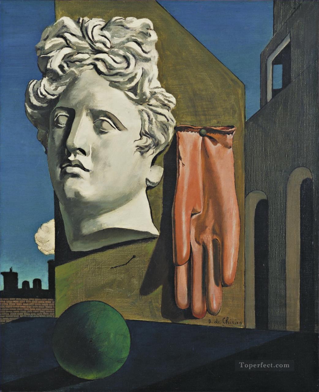 The Song of Love Giorgio de Chirico Metaphysical surrealism Oil Paintings